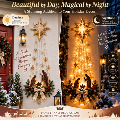 ✝️ Bethlehem Star Nativity Wall Light – Lighted Nativity Wall Decor