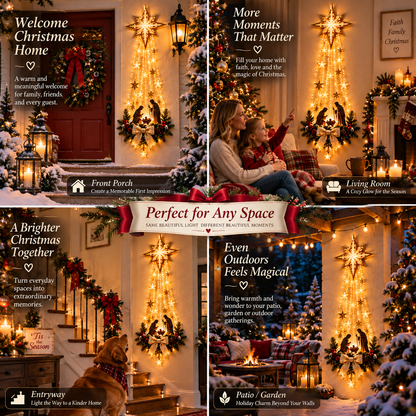 ✝️ Bethlehem Star Nativity Wall Light – Lighted Nativity Wall Decor