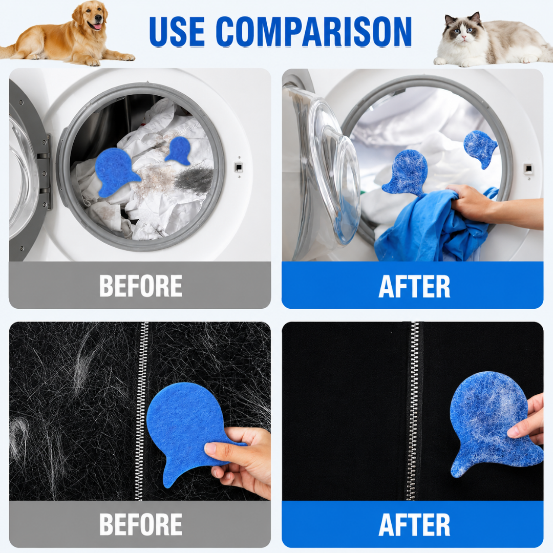 Laundry Pet Hair Removal Fish – 5 Pack